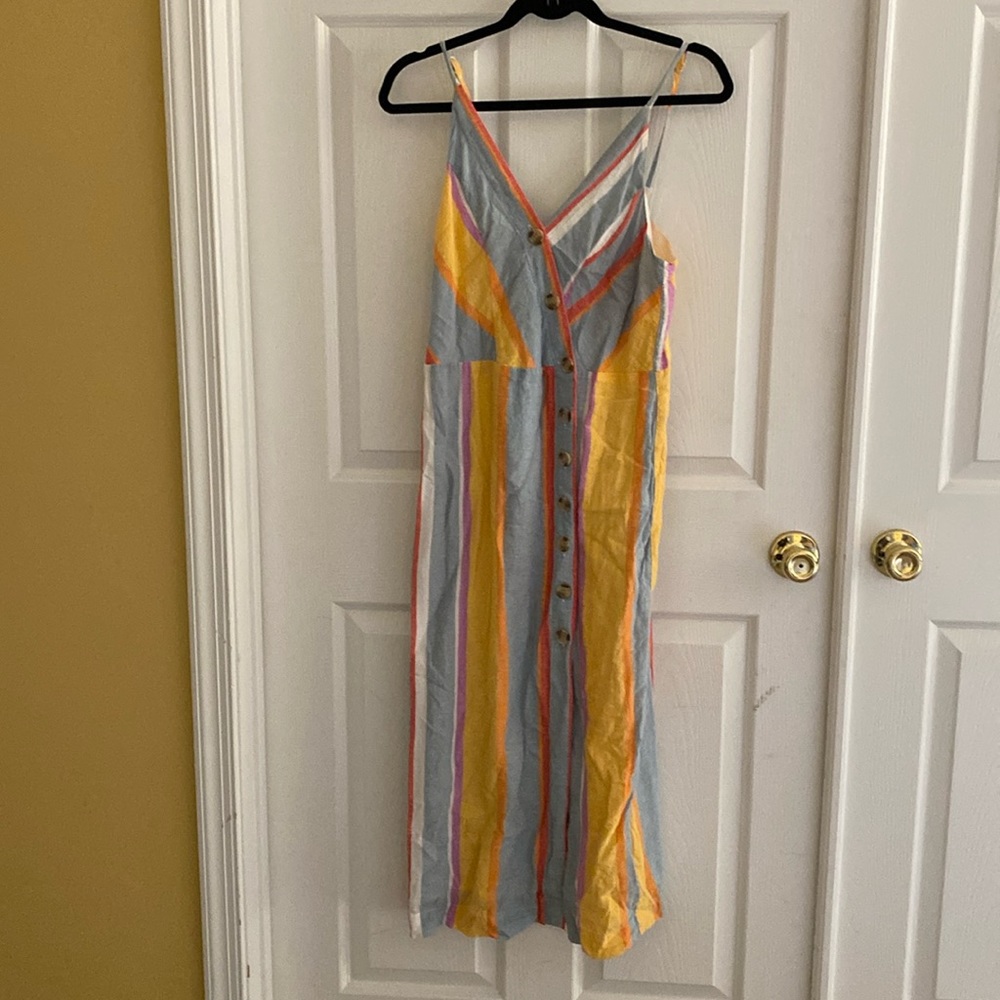 Multicolor, spaghetti, straps, sundress, size, medium